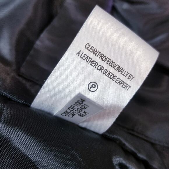 Calvin Klein Leather Moto Jacket - Picture 9 of 12